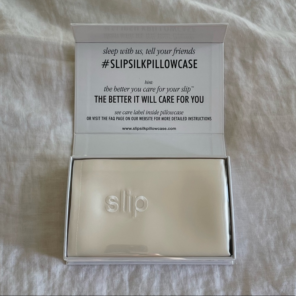 Slip Silk Pillowcase - White, Queen